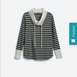 Cowl neck knit top, xs